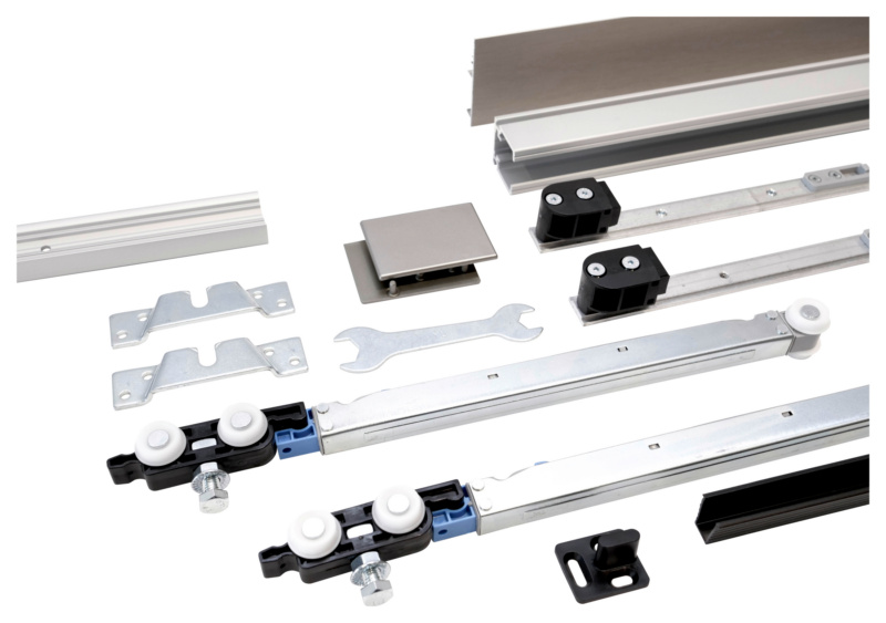 Schiebetürbeschlag-Set SCHIMOS 80-HS-W, MB SHIEBTRBSHLG-SCHIMOS80HSW-MBA2-BD-200