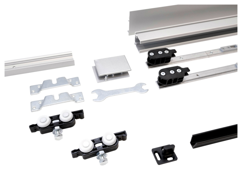 Schiebetürbeschlag-Set SCHIMOS 80-HS-W, MB SHIEBTRBSHLG-SCHIMOS80HSW-MBSI-OD-300
