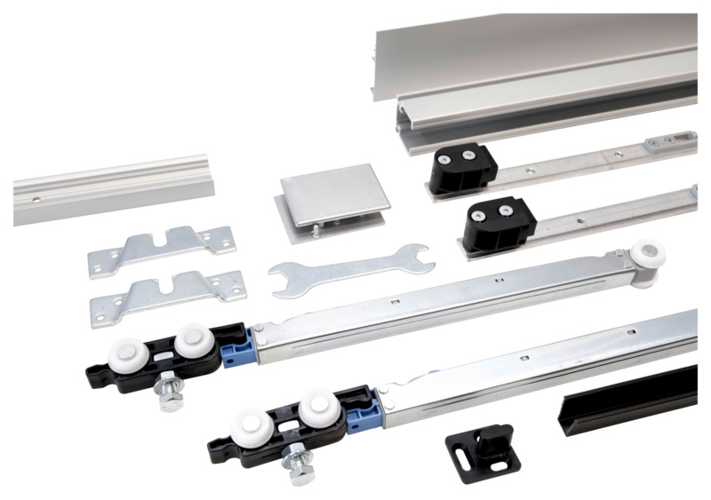 Schiebetürbeschlag-Set SCHIMOS 80-HS-W, MB SHIEBTRBSHLG-SCHIMOS80HSW-MBSI-BD-200