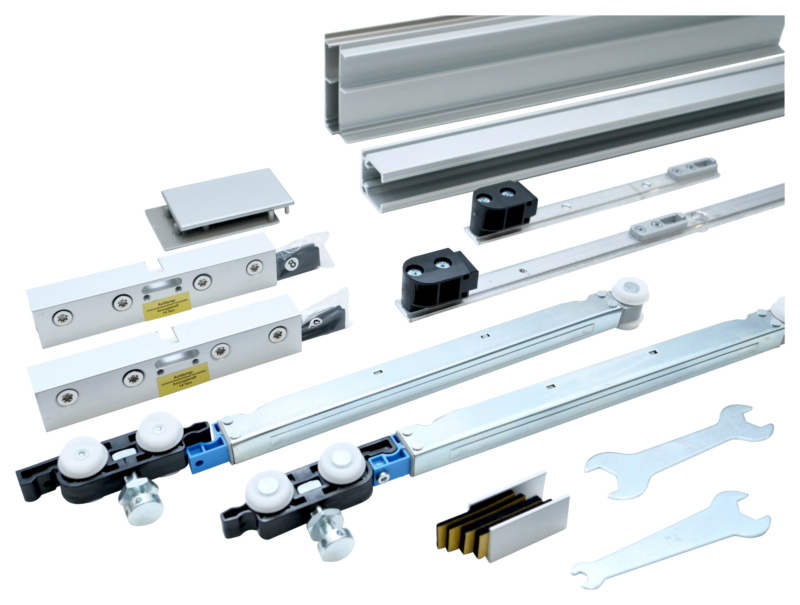 Schiebetürbeschlag-Set SCHIMOS 80-GS-D, MB SHIEBTRBSHLG-SCHIMOS80GSD-MBSI-BD-300