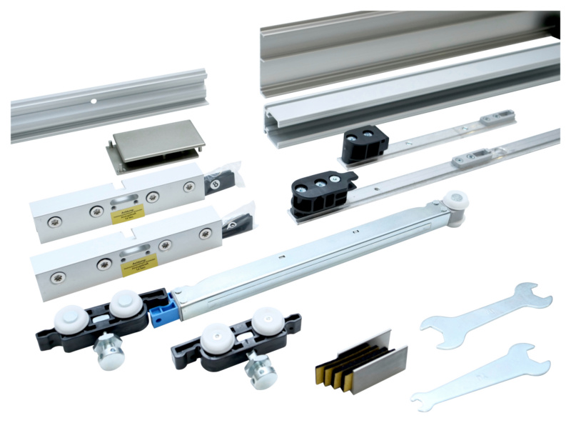 Schiebetürbeschlag-Set SCHIMOS 80-GS-W, MB SHIEBTRBSHLG-SCHIMOS80GSW-MBA2-BD-300