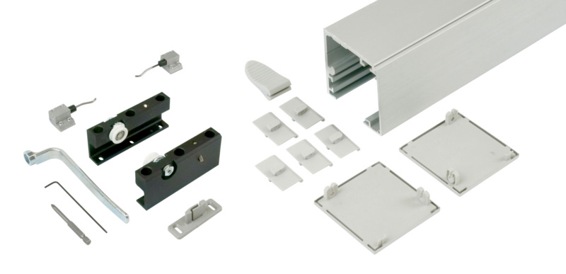 Zimmerschiebetürbeschlag-Set ABILIT 50-H SHIEBTRBSHLG-ABILIT50HW-OD-SILBERF-3000