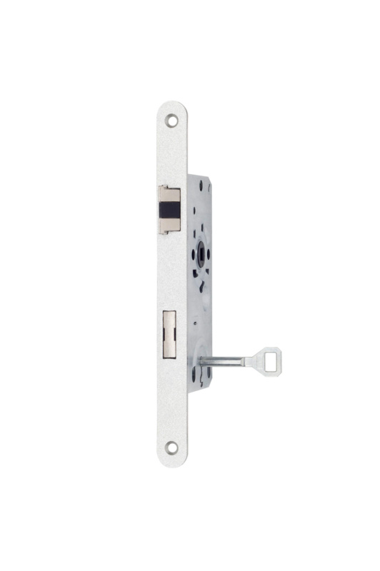 Zimmertür-Einsteckschloss BB Klasse 2 EINSTESHLO-KL2-BB-DIN/L-SILBER-(FF)-20MM