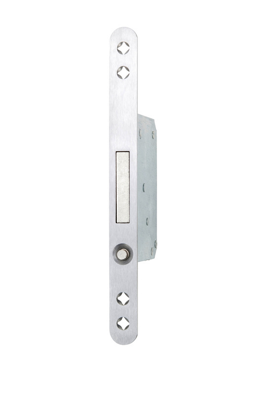 Schiebetür-Einsteck-Springgriff EINSTESHLO-EDST-(NI)-RUND-20MM