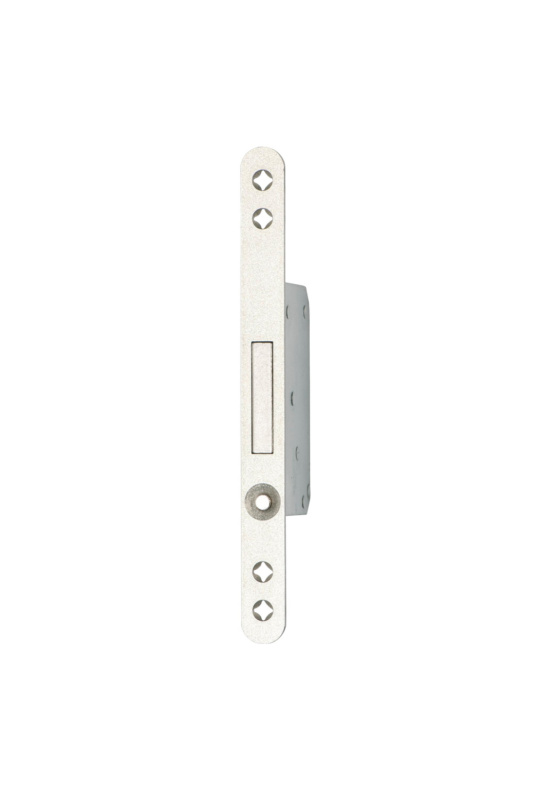 Schiebetür-Einsteck-Springgriff EINSTESHLO-SILBER-(NI)-RUND-20MM