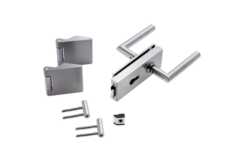 Glastür-Set Standard Form B GLASTR-SET-B-PZ-A105-(BA-3TLG)-A2-MATT