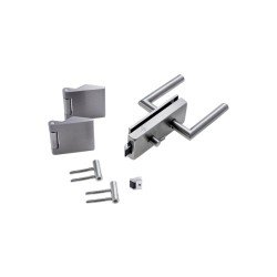 Glastür-Set Premium Form B GLASTR-SET-B-WC-A405-(BA-3TLG)-A2-MATT