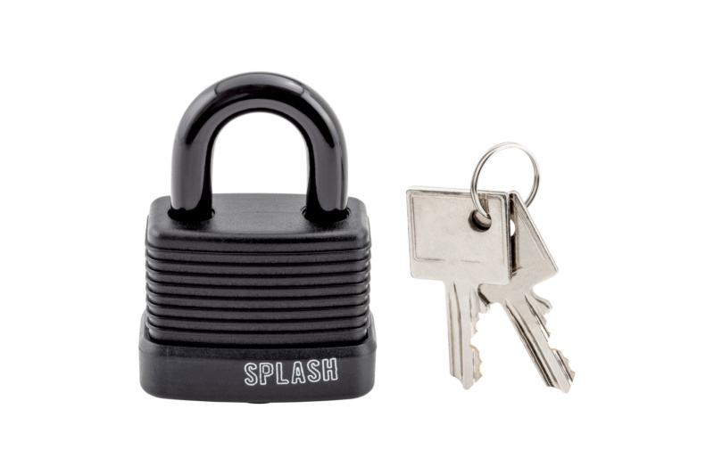 Vorhängeschloss Splash VORHAENGSHLO-SPLASH-ALU-SCHWARZ-45MM