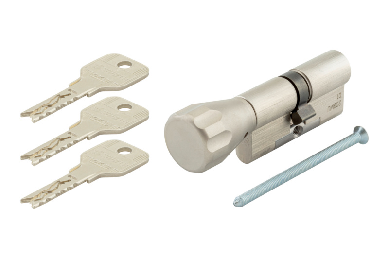 Knaufzylinder 4KS gleichschließend KNFZYL-4KS-GS-ERSTANLG-(NI)-31X61MM