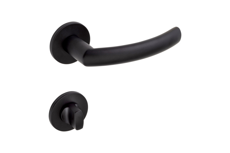 Türdrücker A 256 TD-A2-A256-CLICKFIX-ROS-WC-BLACK-SAT