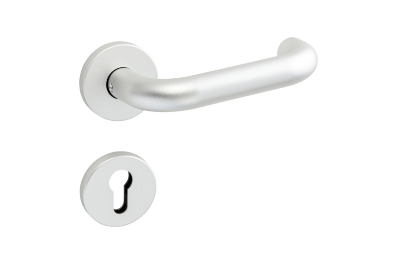 Türdrücker AL 502 FS Click TD-ALU-AL502/FS-ROS-PZ-F1/SILBER