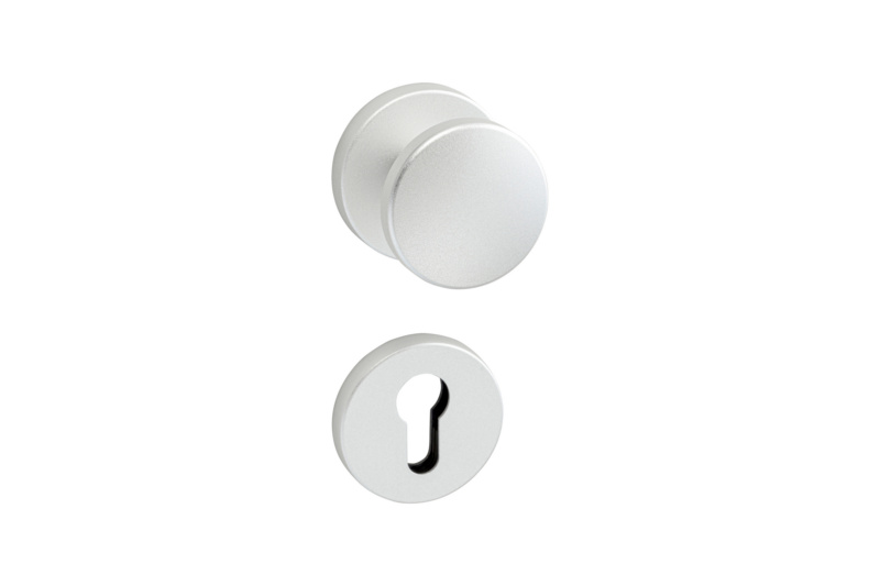 Türdrücker AL 502 FS Click TD-ALU-AL502/FS-WE-ROS-PZ-L/R-F1/SILBER