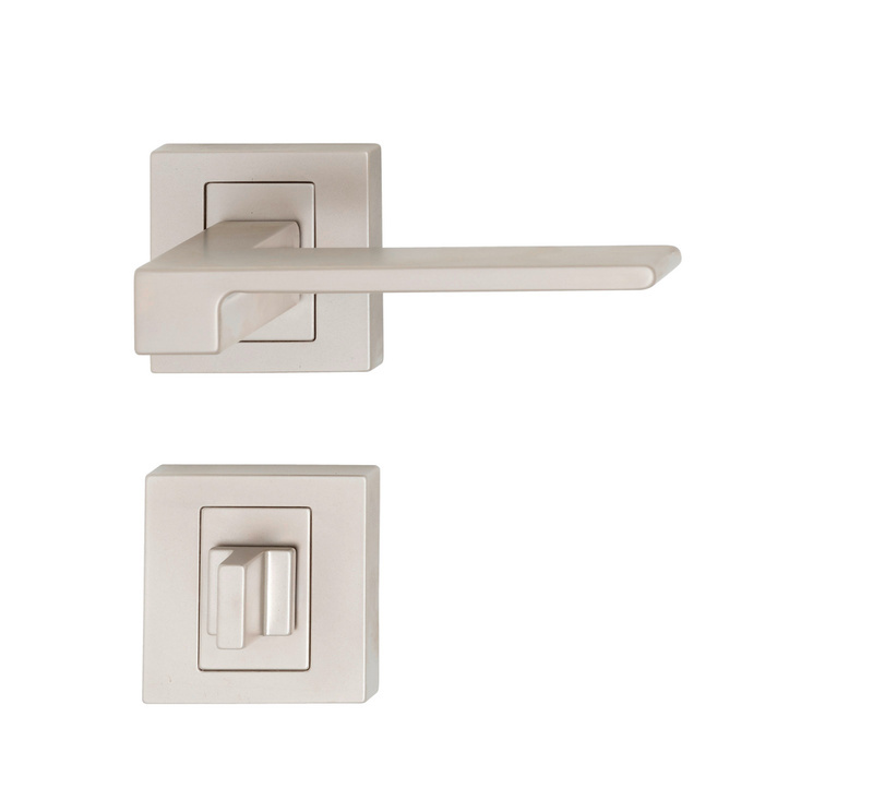 Türdrücker ZD 45 Rosettengarnitur TD-ZD-45-ROS-WC-(NI)-MATT