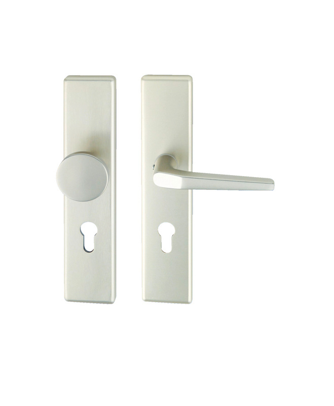 Aluminium-Schutzbeschlag S 31 SBS-ALU-S31-WE-PZ-72-12-F2/NEUSILBER