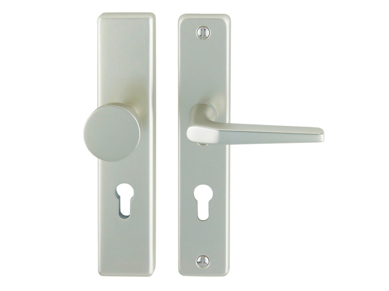 Aluminium-Schutzbeschlag S 30 SBS-ALU-S30-WE-PZ-92-12-F2/NEUSILBER