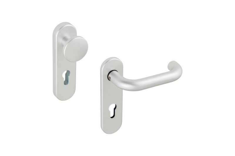 Aluminium-Schutzbeschlag S 22 SBS-ALU-S22/FS-ES1-WE-PZ-72-14-F1/SILBER