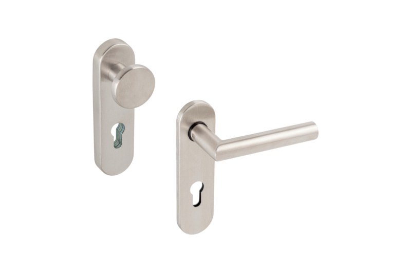 Edelstahl-Schutzbeschlag S 25 SBS-A2-S25/FS-ES1-WE-PZ-72-14-MATT