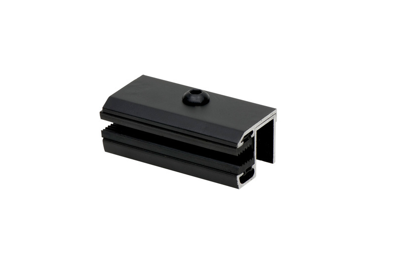 Laminat-Endklemme Klick für rahmenlose Photovoltaikmodule (Laminatmodule)