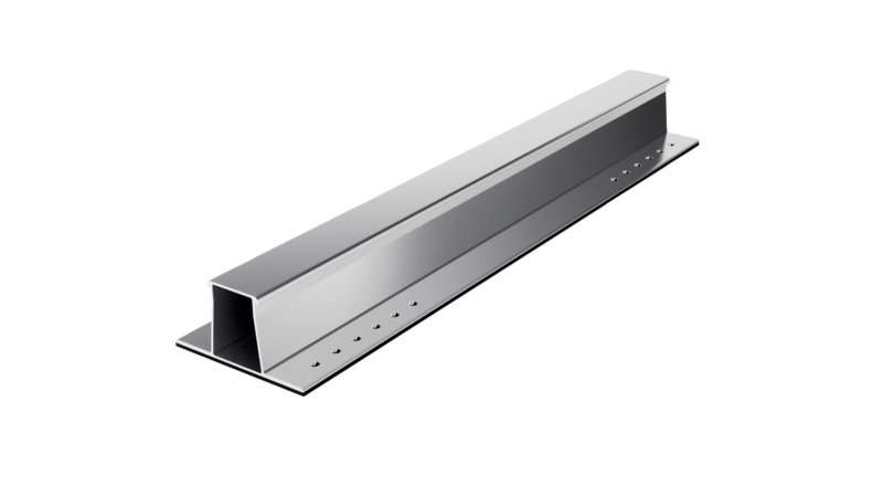 Blechschiene vorgebohrt Light 40x80x395 mm Aluminium (EN-AW-6063 T6)