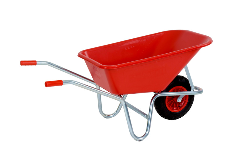 Schubkarre SHUBKARRE-ROT-HOHLRAD-100LTR