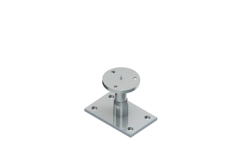 Pfostenträger ProBase Typ F PFOSTTRG-D-FL-H-(ZNNI)-M125F