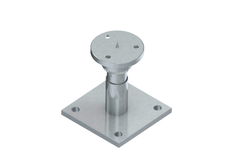 Pfostenträger ProBase Typ C PFOSTTRG-D-CO-H-2TL-(ZNNI)-L130C