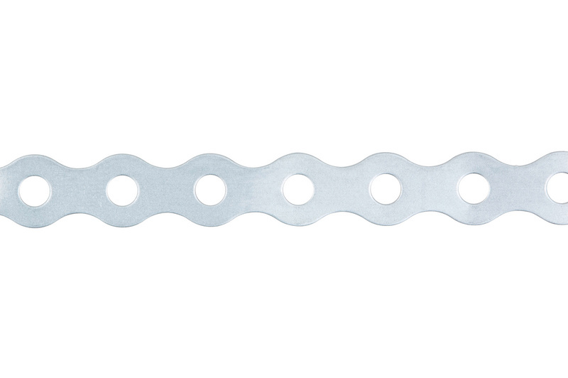 Montagelochband gewellt ohne Randlochung 17 mm