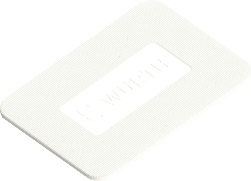Montageklotz MNTGKLTZ-PP-WEISS-60X40X1,5MM