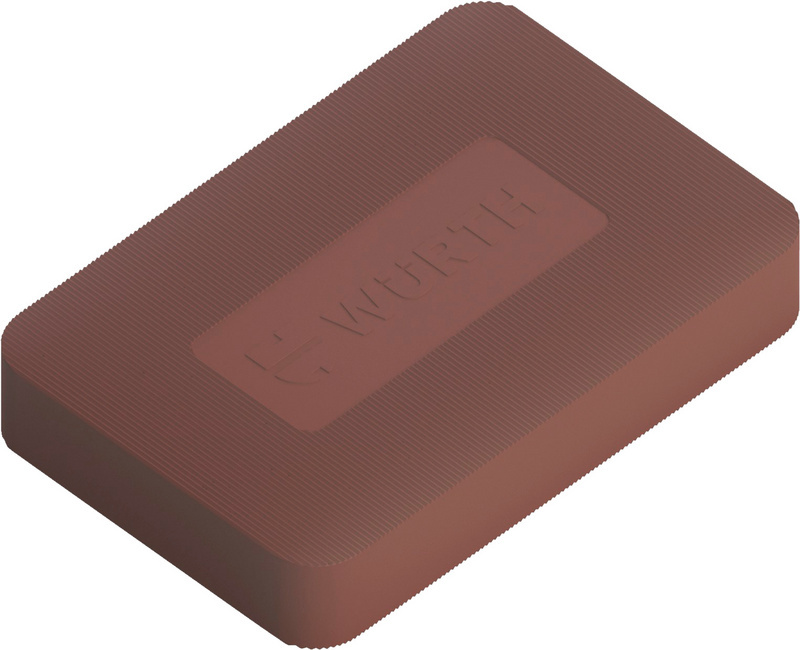 Montageklotz MNTGKLTZ-PP-BRAUN-60X40X10MM