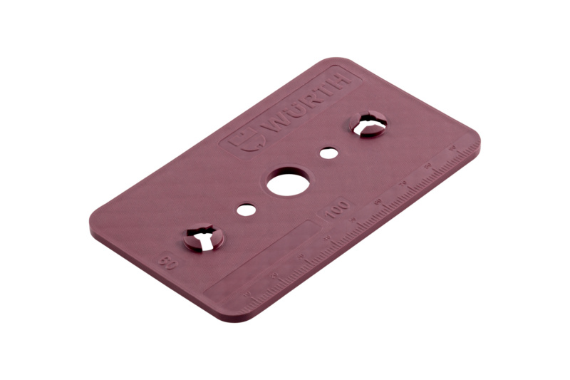 Montageklotz XL MNTGKLTZ-XL-ROT-60X100X3MM