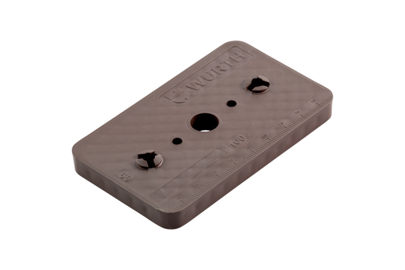 Montageklotz XL MNTGKLTZ-XL-BRAUN-60X100X10MM
