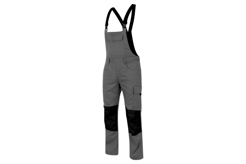 Star Cotton Plus Latzhose LAHO STAR CP GRAU/SCHWARZ 98