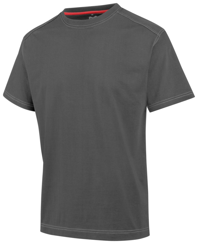 Office Baumwoll T-Shirt T-SHIRT HEAVY COTTON GRAU XS