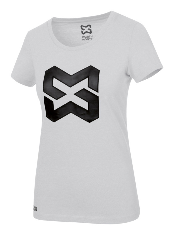 Arbeits T-Shirt Logo IV Damen T-SHIRT LOGO IV DAMEN HELLGRAU XS