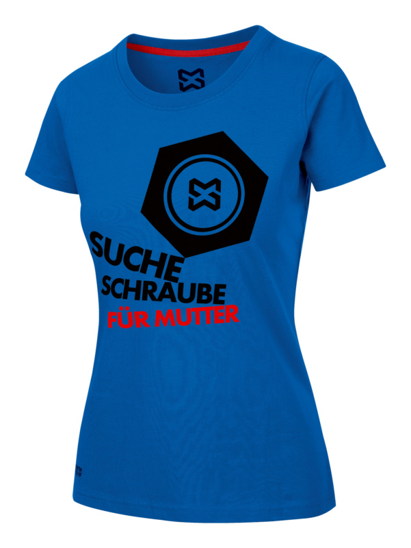Arbeits T-Shirt Handwerk Damen T-SHIRT DAMEN SCHRAUBE ROYALBLAU XXL