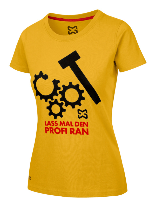 Arbeits T-Shirt Handwerk Damen T-SHIRT DAMEN PROFI GELB XXL
