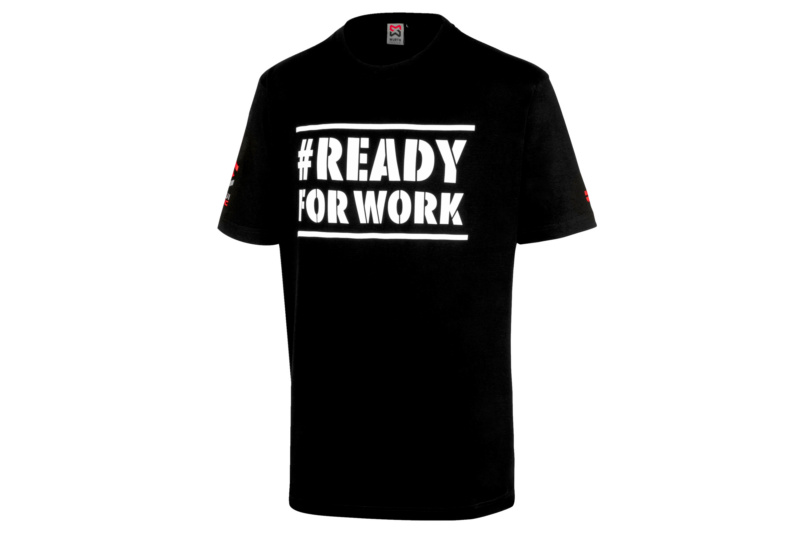 T-Shirt Ready for Work T-SHIRT READY FOR WORK SCHWARZ XS