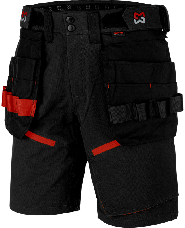 Shorts Performance BERMUDA PERFORMANCE SCHWARZ/ROT 52