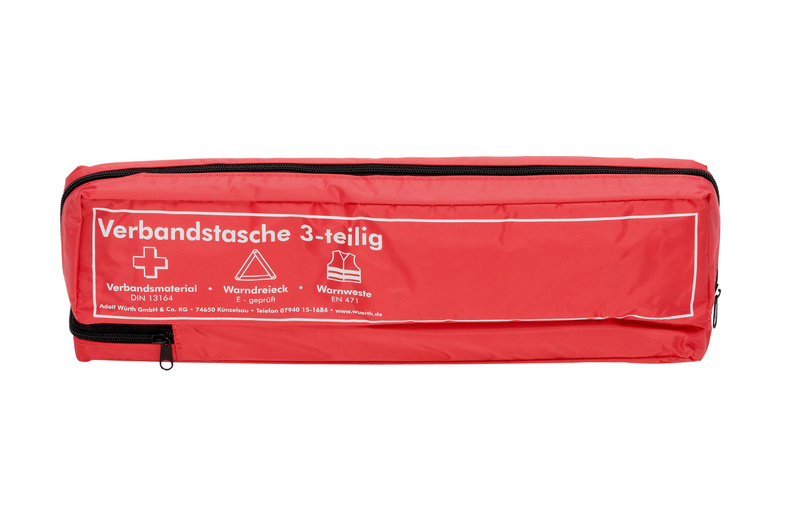 KFZ-Verbandstasche 3-teilig unbedruckt nach DIN 13164-2022