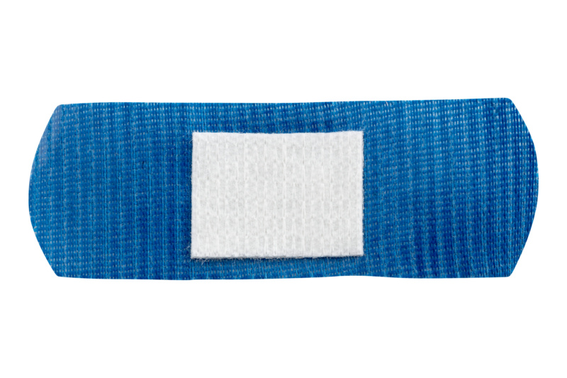Pflasterstrips detektierfähig blau metallhaltig
