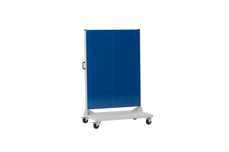 Fahrwagen Lochplattensystem FAHRWG-LOPL-1SEIT-3L-RAL7035/5010
