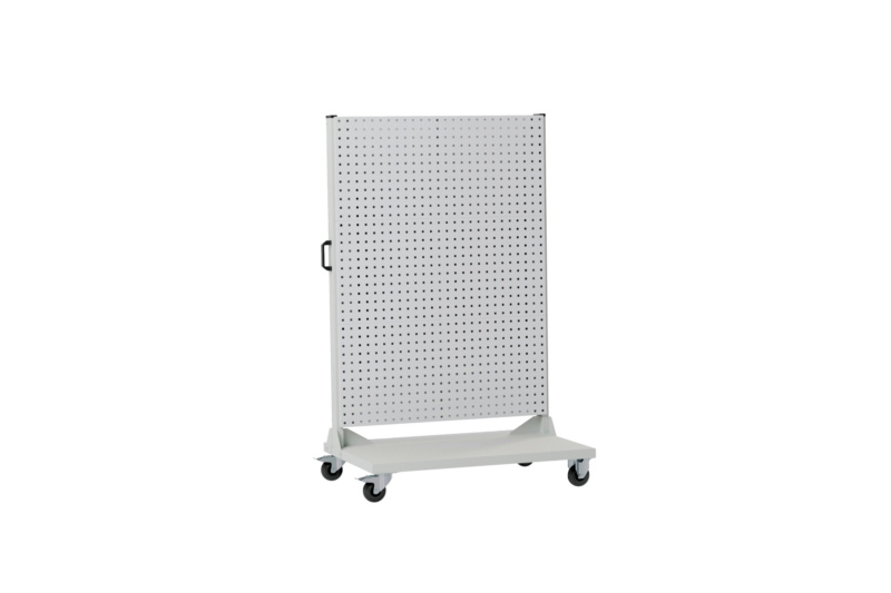 Fahrwagen Lochplattensystem FAHRWG-LOPL-1SEIT-3L-RAL7035/7035