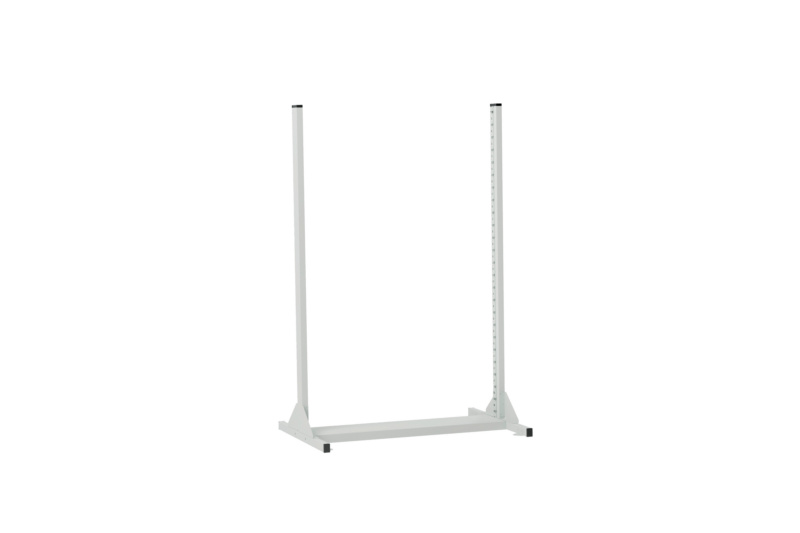 Standregal Lochplattensystem STANDRGL-LOPL-2SEIT-LEER-2X3L-RAL7035