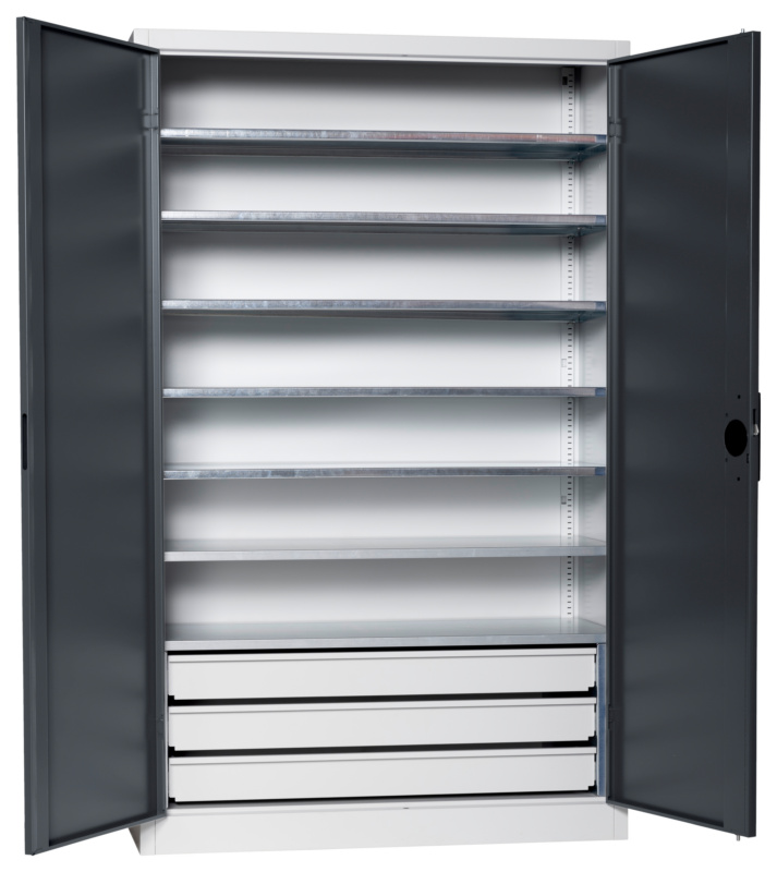 Flügeltürenschrank Vollblechtüren für W-SLB 3,4 FLGTRSHRNK-VOLLBL-SLB-FB523S-RAL