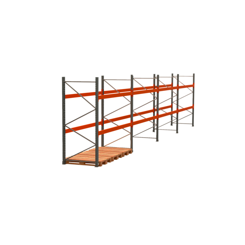 Palettenregal-Set PALTRGL-SET4-3500X11225X1100MM