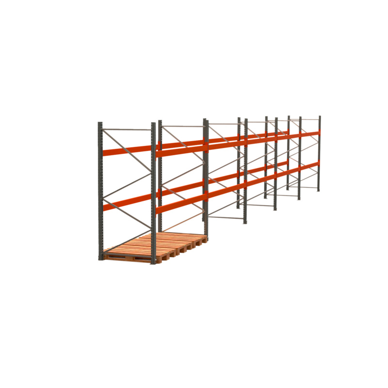 Palettenregal-Set PALTRGL-SET5-3500X14010X1100MM