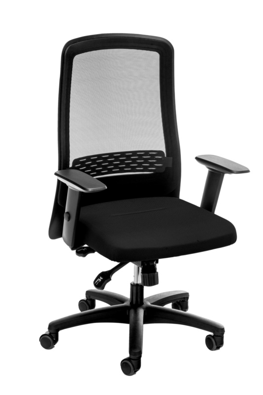 Bürodrehstuhl Comfort II mit hoher atmungsaktiver Netz-Rückenlehne