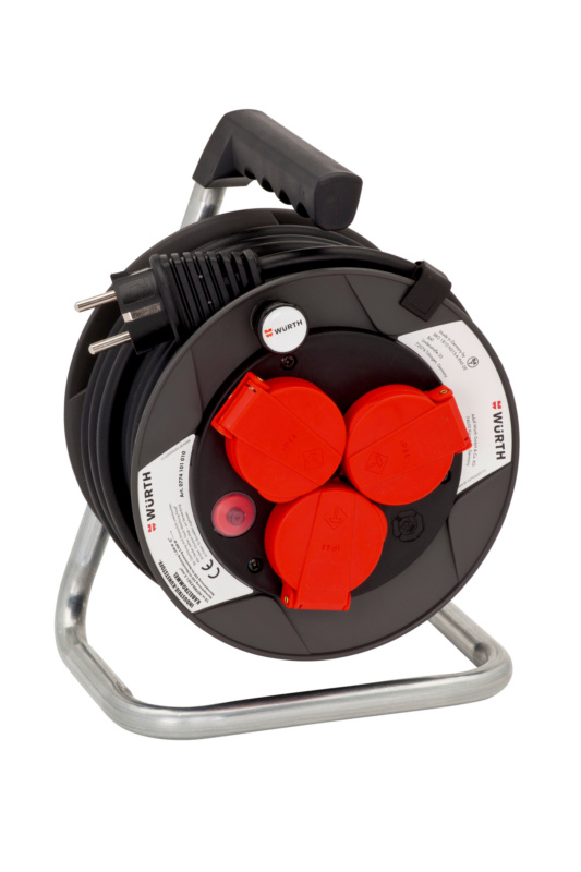 Kunststoff-Leitungsroller Kompakt 250V 10 m