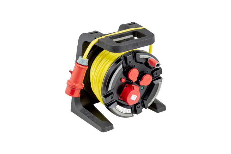 Kunststoff-Leitungsroller CEE 400 V HEAVY DUTY LTGROLL-KST-CEE-(H07BQ-F5G2,5)-25