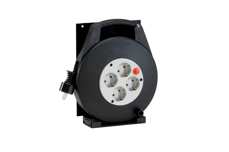 Kabeltrommel KBLTROM-F.QUADRLO-4FACH-SCHW